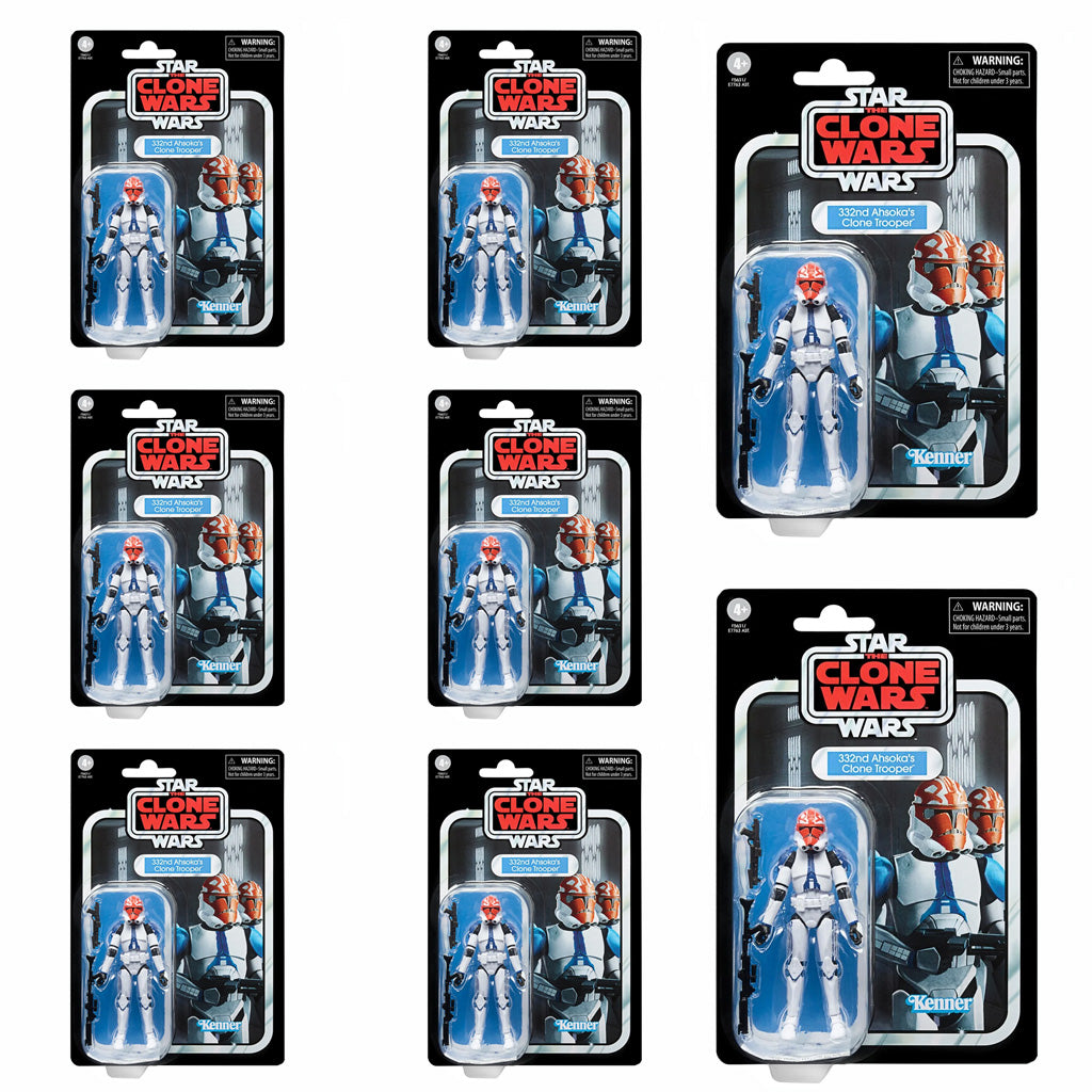 Star Wars: The Vintage Collection 332nd Ahsoka's Clone Trooper Case Of 8 Hasbro